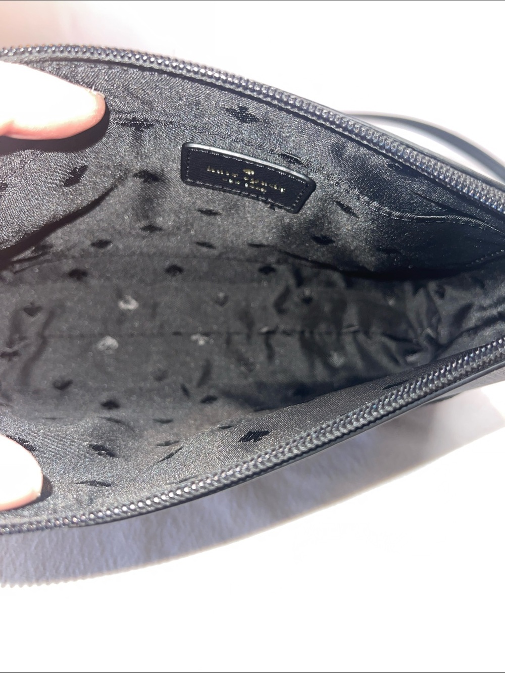 Kate Spade New York Black Glitter Crossbody Bag Saffiano Leather Party Purse - Picture 10 of 10